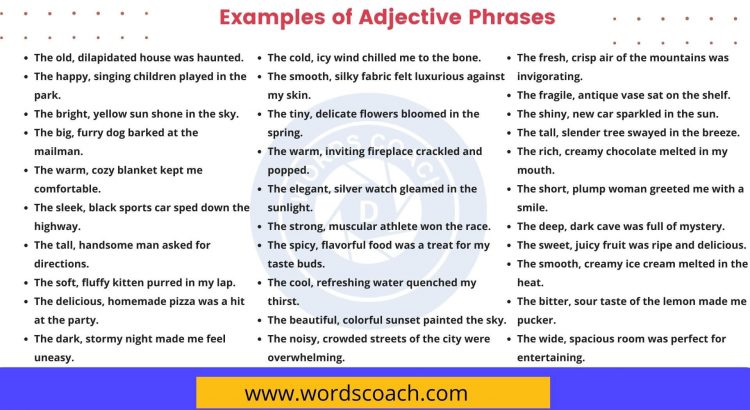 Adjective Phrase