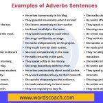 Examples of Adverbs Sentences - wordscoach.com