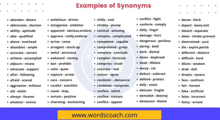 Synonyms for Popular Adjectives in English (with Examples)