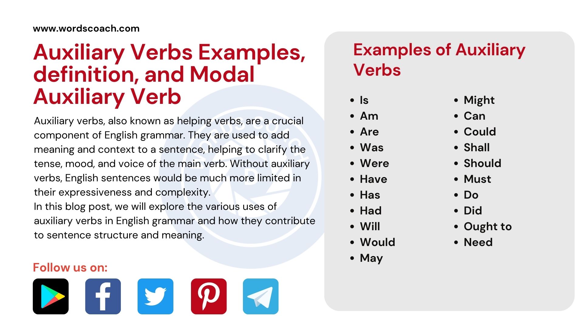 Auxiliary verbs