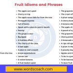 Fruit Idioms and Phrases - wordscoach.com