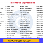 Idiomatic Expressions - wordscoach.com