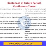 Sentences of Future Perfect Continuous Tense - wordscoach.com