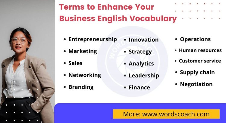 Terms to Enhance Your Business English Vocabulary - wordscoach.com