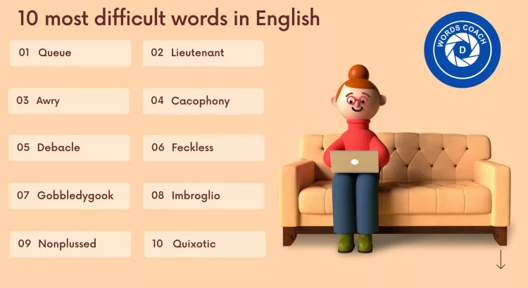 10 most difficult words in English
