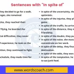 Sentences with In spite of - wordscoach.com