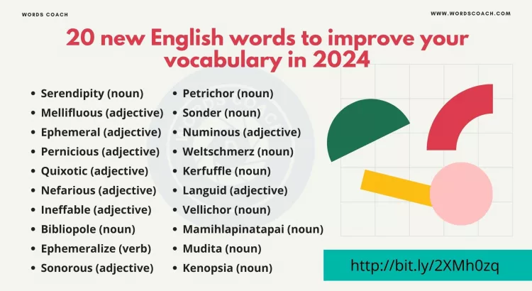 20 new English words to improve your vocabulary in 2024