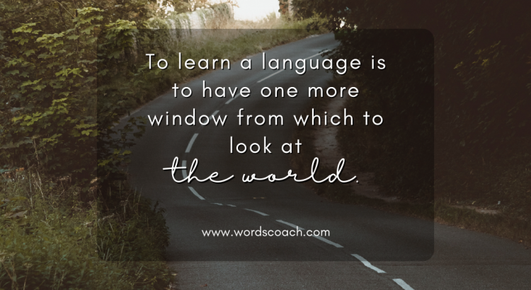 quotes about language learning - wordscoach.com