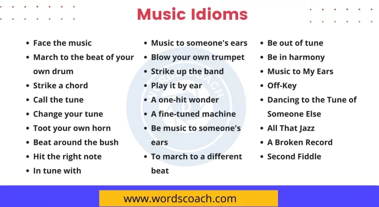 Music Idioms - wordscoach.com