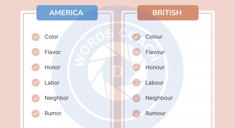 American and British Spelling Differences - wordscoach.com
