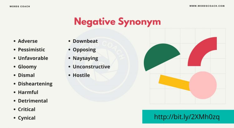Negative Synonym - wordscoach.com