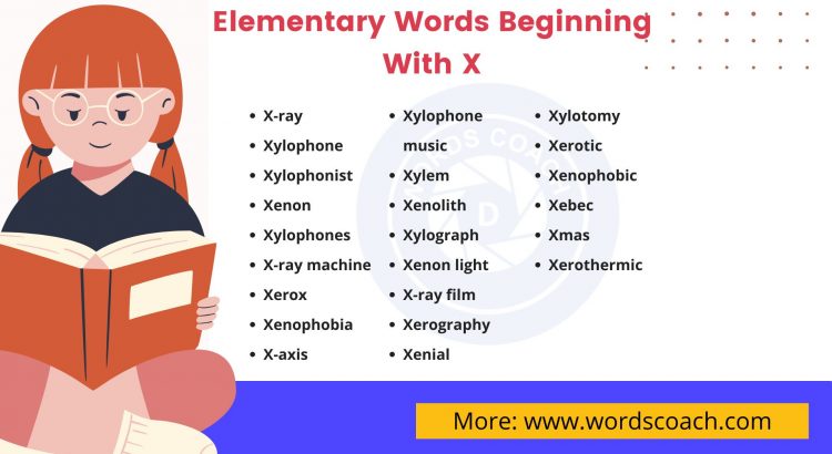 Elementary Words Beginning With X - wordscoach.com