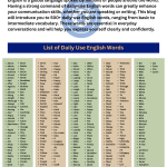 Daily Use English Words - Wordscoach.com