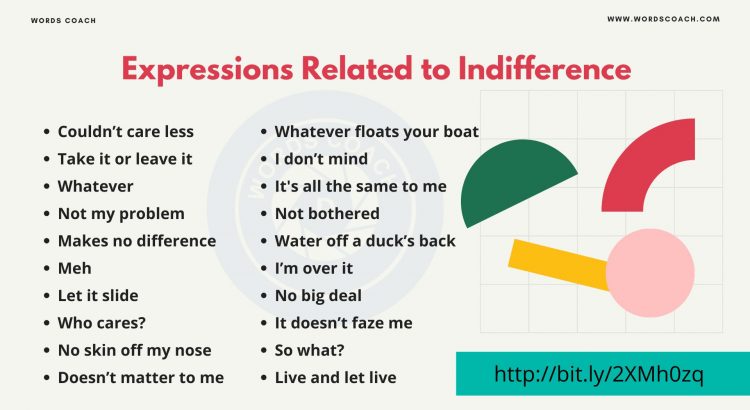 Expressions Related to Indifference - wordscoach.com