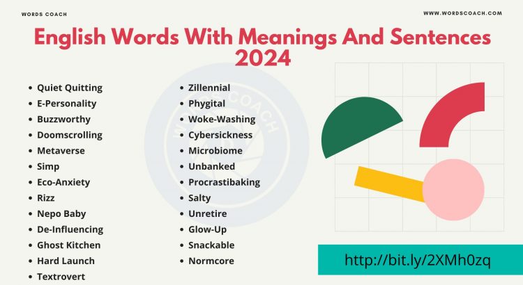 New English Words With Meanings And Sentences 2024 - wordscoach.com
