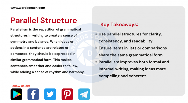 Parallel Structure - wordscoach.com