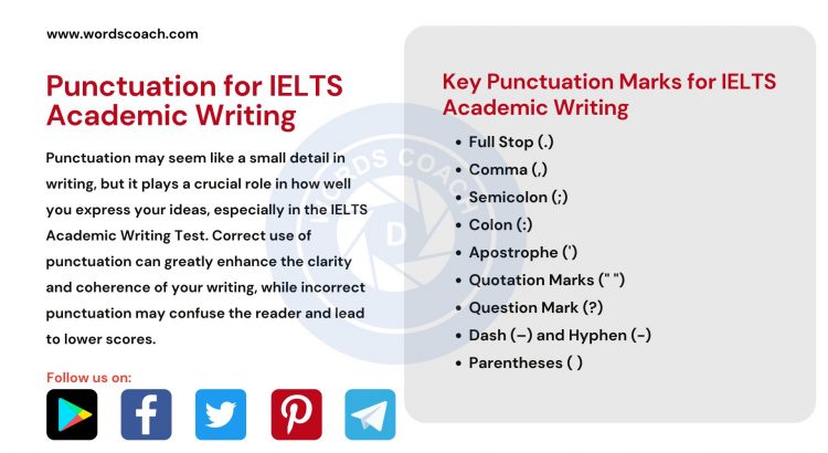 Punctuation for IELTS Academic Writing - wordscoach.com