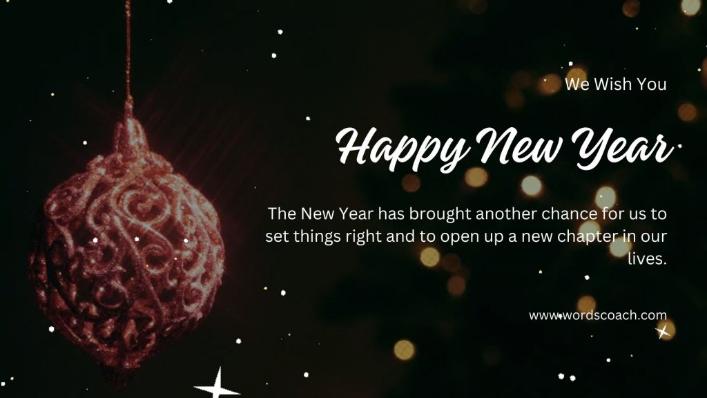 Happy New Year - wordscoach.com