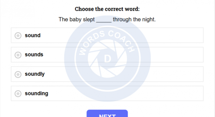 Adjective or Adverb Quiz - wordscoach