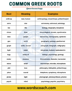 Word Roots - Word Coach