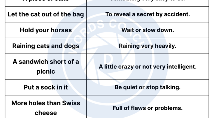 Funny English Idioms