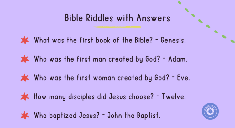 Bible Riddles with Answers - wordscoach.com