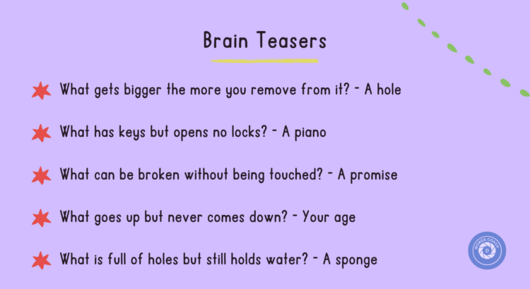 Brain Teasers - wordscoach.com