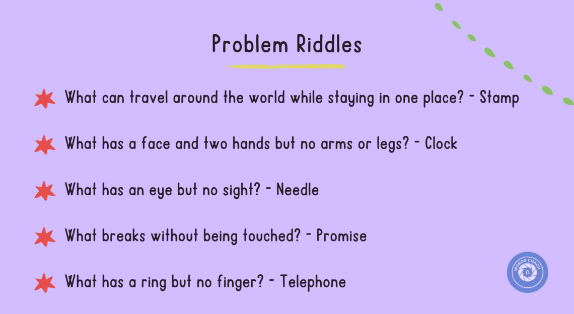 Problem Riddles With Answers - Word Coach