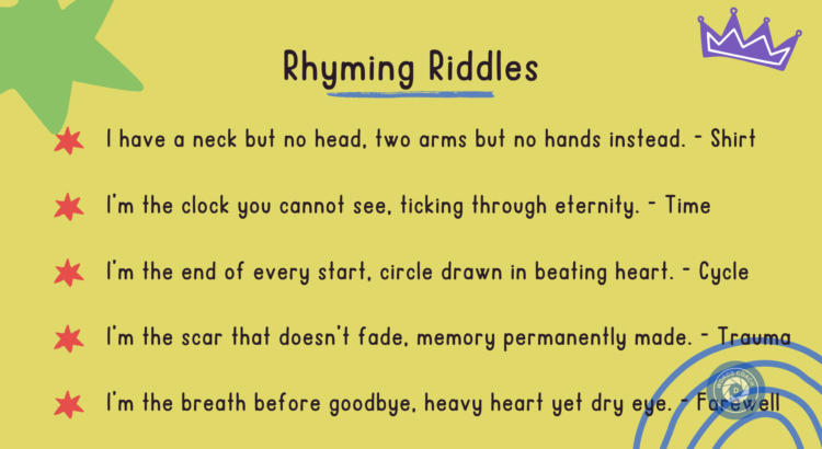 Rhyming Riddles - wordscoach.com