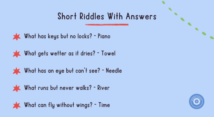 Short Riddles With Answers - wordscoach.com